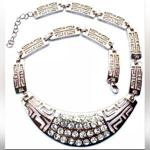 Luxury Statement Bridal Jewelry Set Necklace and Bracelet